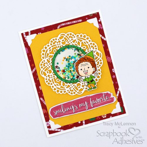 Festive Shaker Card by Tracy McLennon for Scrapbook Adhesives by 3L 