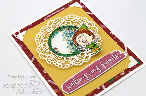 Festive Shaker Card by Tracy McLennon for Scrapbook Adhesives by 3L 