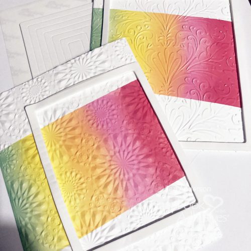 Stars and Frame Textured Cards by Teri Anderson for Scrapbook Adhesives by 3L 