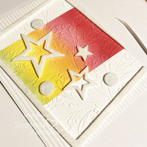 Stars and Frame Textured Cards by Teri Anderson for Scrapbook Adhesives by 3L 