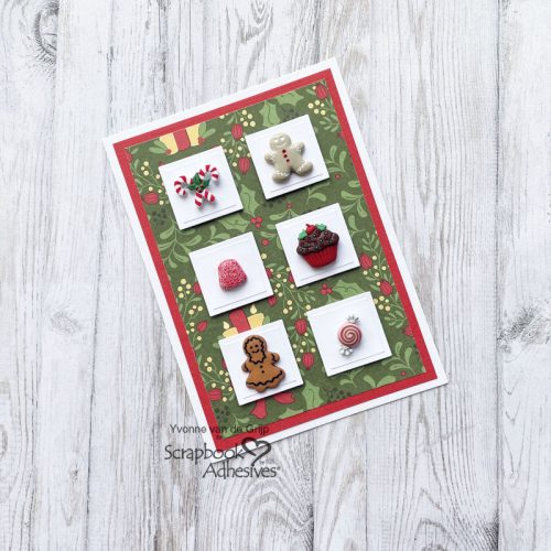 Button Christmas Card by Yvonne van de Grijp for Scrapbook Adhesives by 3L