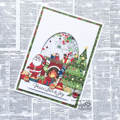 Christmas Shaker Card by Yvonne van de Grijp for Scrapbook Adhesives by 3L 