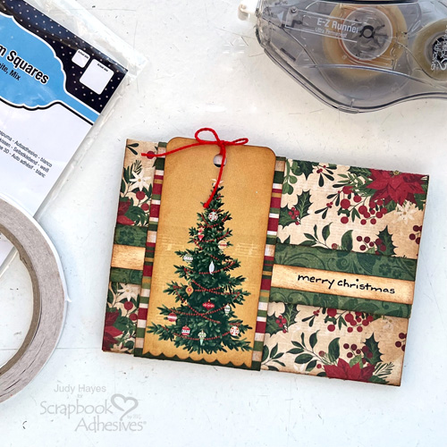 Christmas Gift Card Holder by Judy Hayes for Scrapbook Adhesives by 3L 