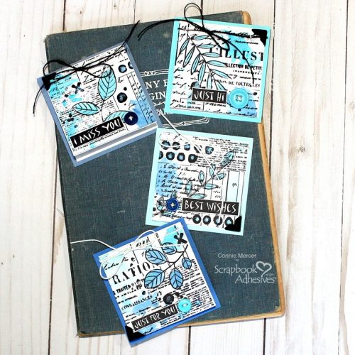 Friendship Mini Card Set by Connie Mercer for Scrapbook Adhesives by 3L 