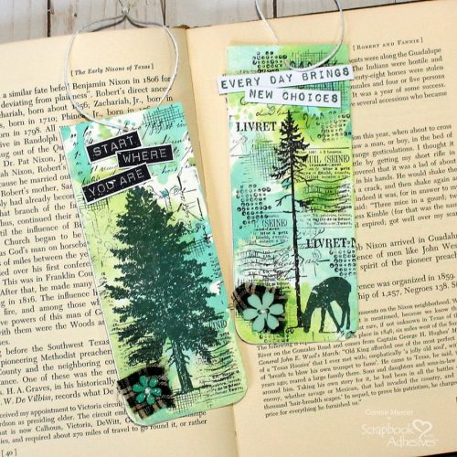 Encouraging Word Mixed Media Tags by Connie Mercer for Scrapbook Adhesives by 3L 