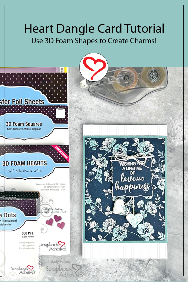 Scrapbook adhesives 3D Foam Hearts, 48 pcs heart shaped foam for