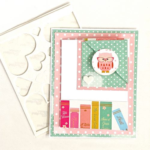 Book Lover's Bookmark Card by Margie Higuchi for Scrapbook Adhesives by 3L 