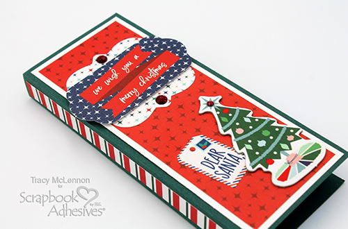 Festive Gift Card Holder by Tracy McLennon for Scrapbook Adhesives by 3L 