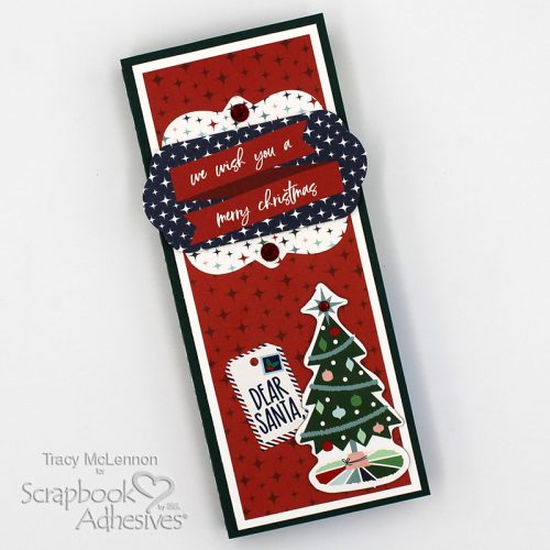 Festive Gift Card Holder by Tracy McLennon for Scrapbook Adhesives by 3L 