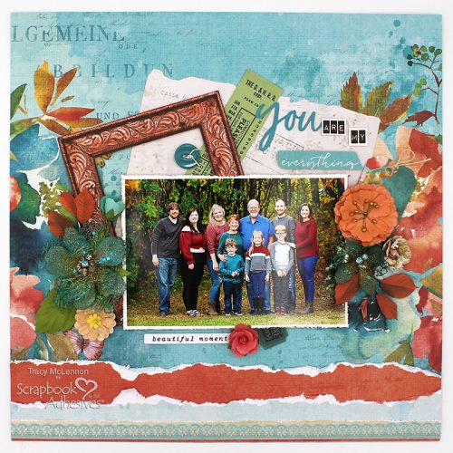 Ornate Dimensional Layout by Tracy McLennon for Scrapbook Adhesives by 3L 