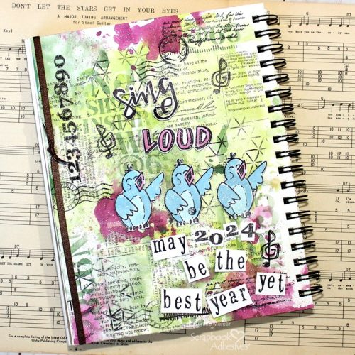 2024 Art Journal Page by Connie Mercer for Scrapbook Adhesives by 3L 