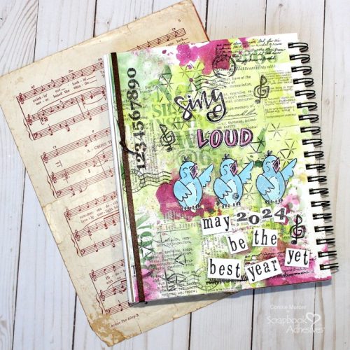 2024 Art Journal Page by Connie Mercer for Scrapbook Adhesives by 3L 