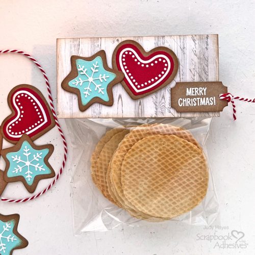Christmas Cookie Bag Topper by Judy Hayes for Scrapbook Adhesives by 3L 