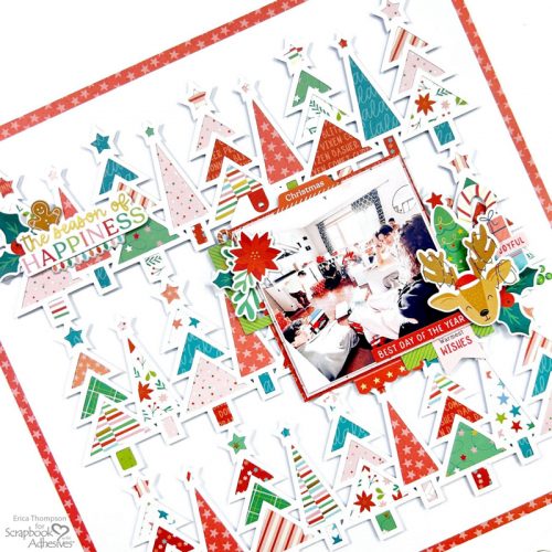 Season of Happiness Scrapbook Layout by Erica Thompson for Scrapbook Adhesives by 3L