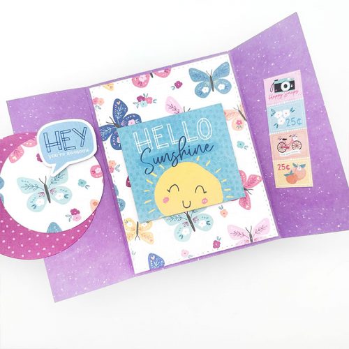 Circle Shaker Tri-Fold Card by Emily Moore for Scrapbook Adhesives by 3L 