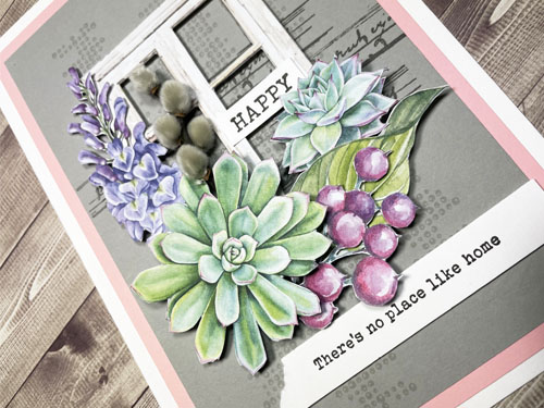 Botanical Home Card by Yvonne van de Grijp for Scrapbook Adhesives by 3L 