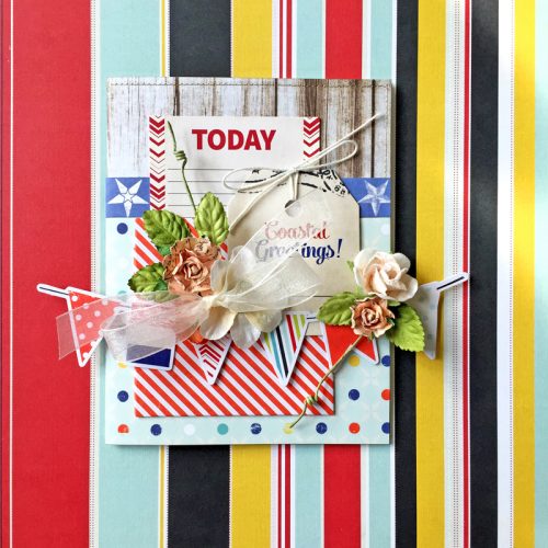 Fancy Pants Designs Coastal Greetings Card by Erica Houghton for Scrapbook Adhesives by 3L