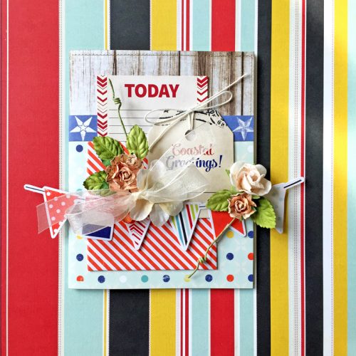 Fancy Pants Designs Coastal Greetings Card by Erica Houghton for Scrapbook Adhesives by 3L 