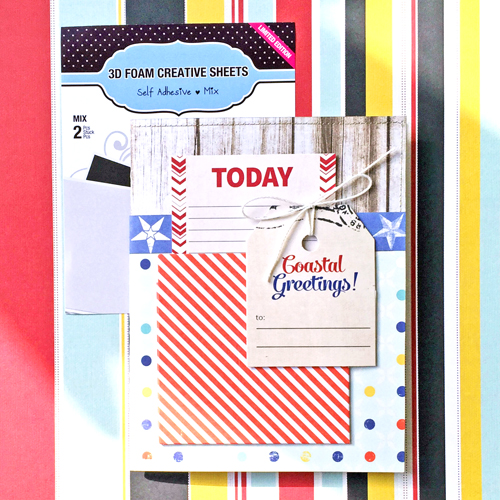 Fancy Pants Designs Coastal Greetings Card by Erica Houghton for Scrapbook Adhesives by 3L 