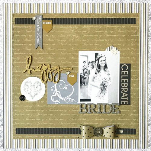 Wedding Layout by Erica Houghton for Scrapbook Adhesives by 3L