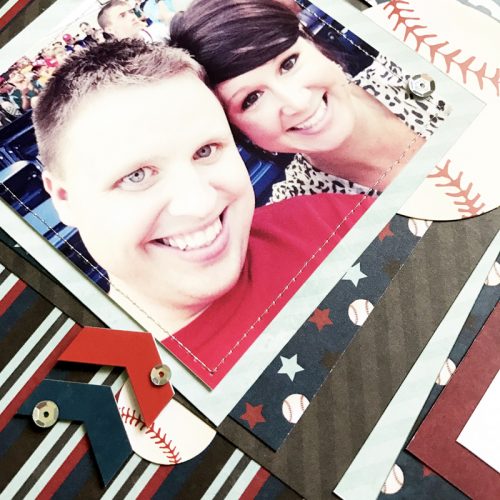 Baseball Layout by Erica Houghton for Scrapbook Adhesives by 3L 