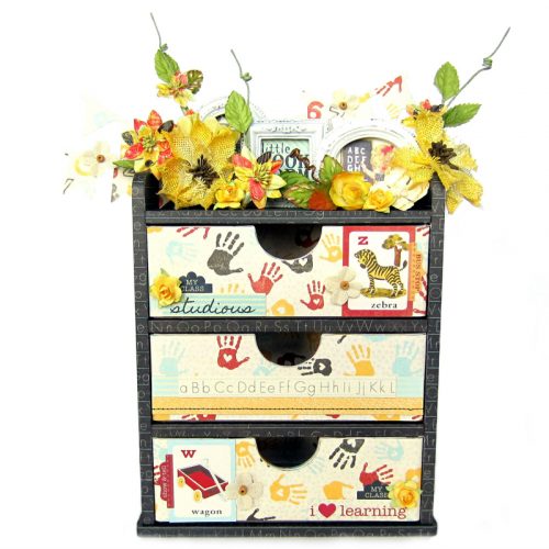 Altered Chest of Drawers with Premium Double-Sided Tape by Erica Houghton for Scrapbook Adhesives by 3L 