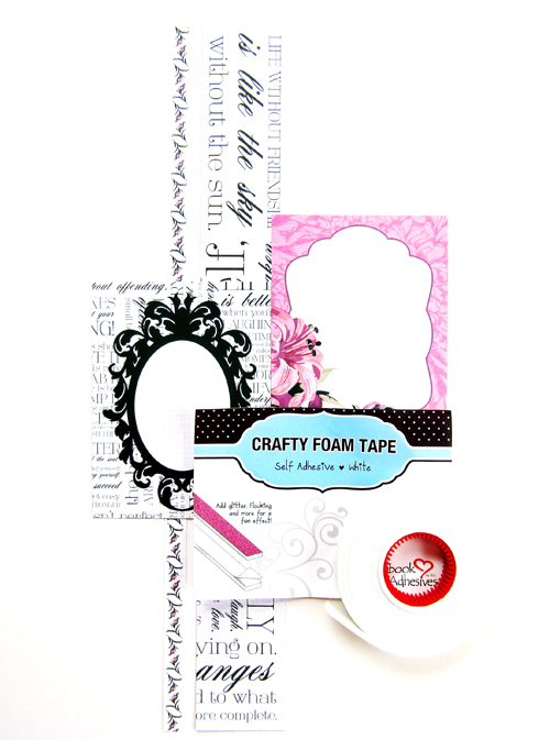 Card with Crafty Foam Tape and 3D Foam Squares by Erica Houghton for Scrapbook Adhesives by 3L 