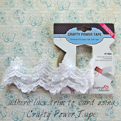 Card with Crafty Foam Tape and Crafty Power Tape by Erica Houghton for Scrapbook Adhesives by 3L 