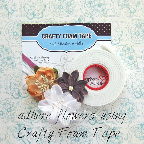 Card with Crafty Foam Tape and Crafty Power Tape by Erica Houghton for Scrapbook Adhesives by 3L 