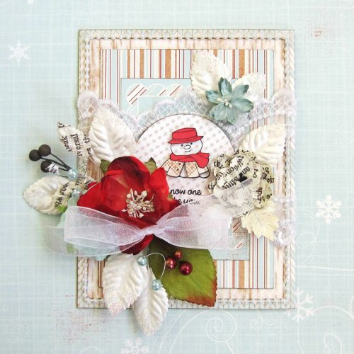 Art Impressions Snowman Card by Erica Houghton for Scrapbook Adhesives by 3L 
