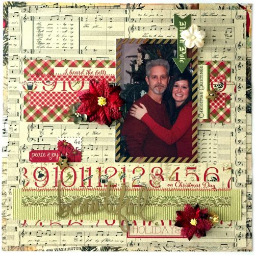 Beautiful Layout by Erica Houghton for Scrapbook Adhesives by 3L 