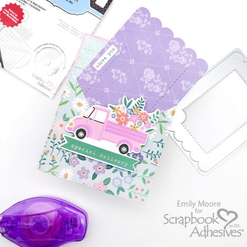 Simple Birthday Pocket Card by Emily Moore for Scrapbook Adhesives by 3L 