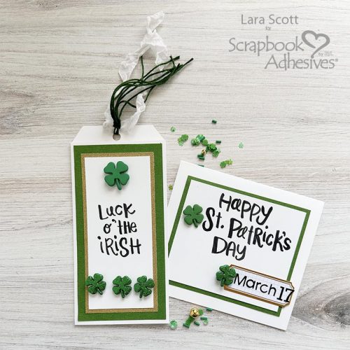 Luck o' the Irish Gift Tag by Lara Scott for Scrapbook Adhesives by 3L 