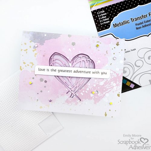 3D Foam Squares Micro 2 Ways with a Peep Hole Card by Emily Moore for Scrapbook Adhesives by 3L