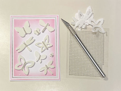 Glittered Butterfly Card by Yvonne van de Grijp for Scrapbook Adhesives by 3L 