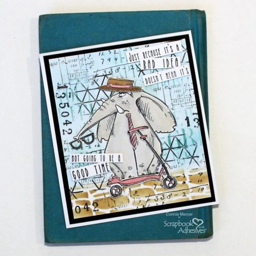 A Good Time Mixed Media Card by Connie Mercer for Scrapbook Adhesives by 3L 