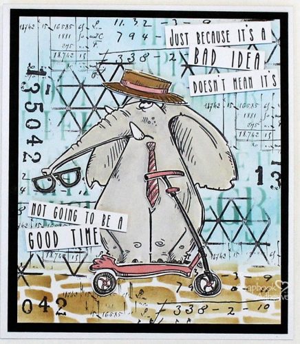 A Good Time Mixed Media Card by Connie Mercer for Scrapbook Adhesives by 3L 
