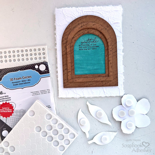 Layered Arches Flower Card by Judy Hayes for Scrapbook Adhesives by 3L 