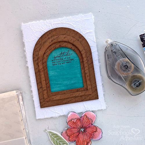Layered Arches Flower Card by Judy Hayes for Scrapbook Adhesives by 3L 