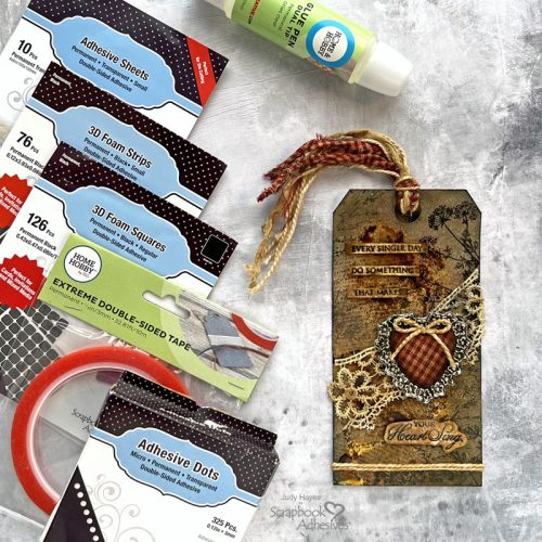 Make Your Heart Sing Tag by Judy Hayes for Scrapbook Adhesives by 3L 