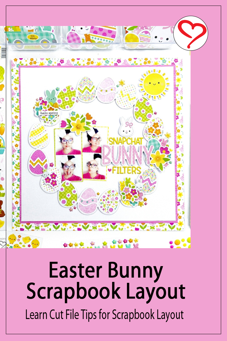 Easter Bunny 12x12 Scrapbook Layout by Erica Thompson for Scrapbook Adhesives by 3L Pinterest 
