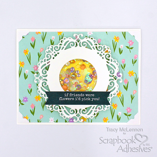 Spring Shaker Card by Tracy McLennon for Scrapbook Adhesives by 3L 