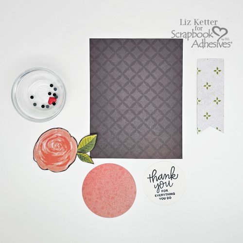 Heartfelt Thank You Note by Liz Ketter for Scrapbook Adhesives by 3L