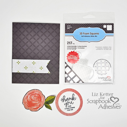 Heartfelt Thank You Note by Liz Ketter for Scrapbook Adhesives by 3L