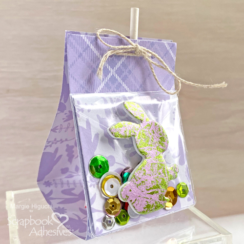 Easter Shaker Lollipop Wrap by Margie Higuchi for Scrapbook Adhesives by 3L 