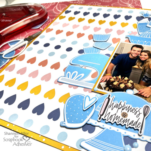 Happiness Is Homemade Scrapbook Layout by Shannon Allor for Scrapbook Adhesives by 3L 