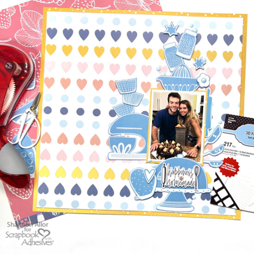 Happiness Is Homemade Scrapbook Layout by Shannon Allor for Scrapbook Adhesives by 3L 