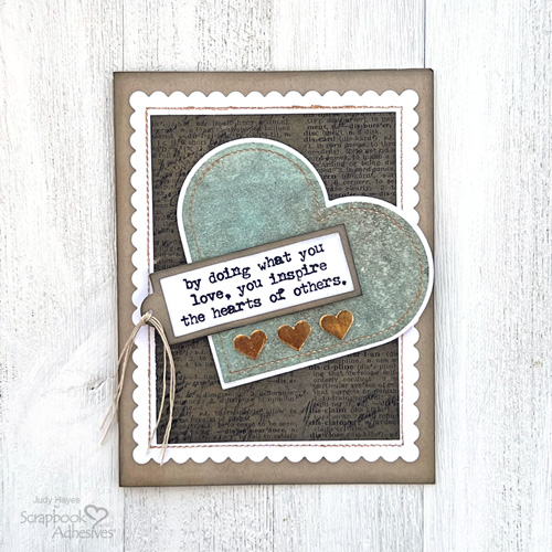 Hearts Inspire Card by Judy Hayes for Scrapbook Adhesives by 3L 