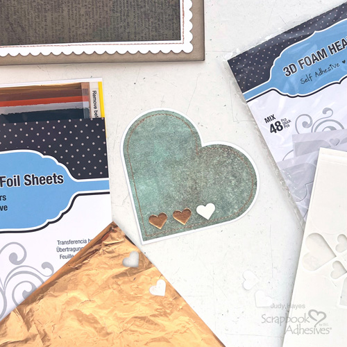 Hearts Inspire Card by Judy Hayes for Scrapbook Adhesives by 3L 