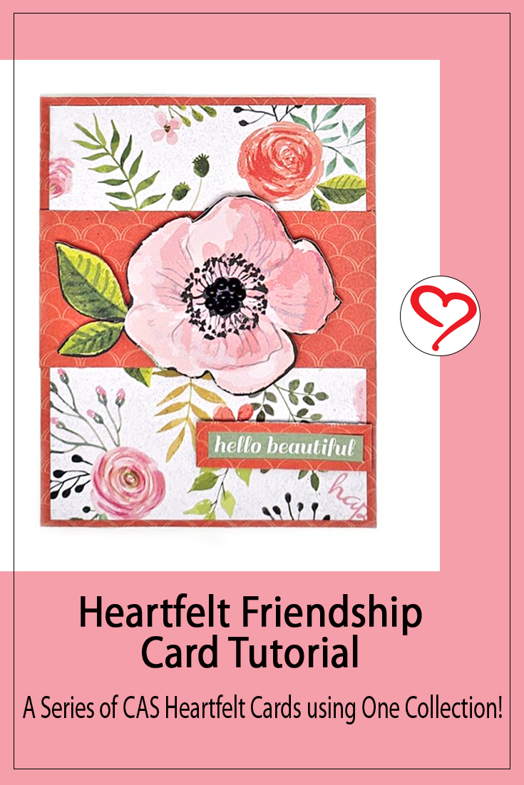 Heartfelt Friendship Card by Liz Ketter for Scrapbook Adhesives by 3L